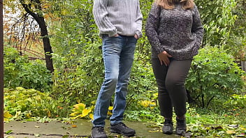 Preview 1 of Mexican Bitch Punished - Watching a hot MILF with a fat ass piss in pantyhose outdoors