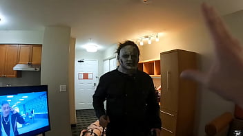 Preview 2 of And Dad F - Halloween XXX:  Michael Myers Finally Creampies Sexy Teen Laurie Strode&#039_s Tight Pussy