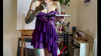 Preview 2 of Amateur Sheet - Xvideos made me do it . Tattooed teen boobs and butt