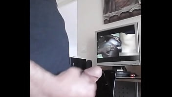 Preview 2 of Hot Sex Imlive - branlette devant une belle black  sodomis&eacute_e gros pets &agrave_ la fin avec du sperm qui coule