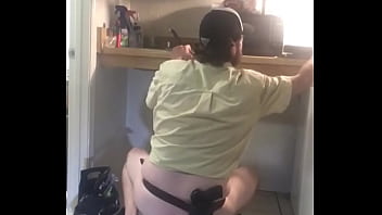 Preview 3 of Saxxx15 - Gay plumber caught with dildo