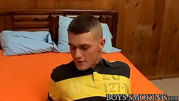 Preview 2 of Xx Pirates - Stud in underwear Bryce Corbin smokes cigars and jerks off