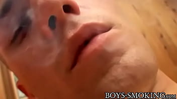 Preview 3 of Xx Pirates - Stud in underwear Bryce Corbin smokes cigars and jerks off