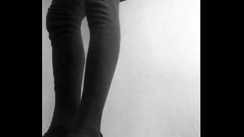 Preview 3 of Lick Own Cum Off Pantyhose Feet - Mini faldas  sexys