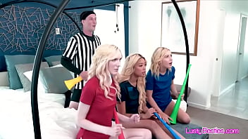 Preview 3 of Karlee Grey Massages - Lost soccer bet escalates to foursome