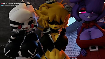 Preview 1 of Oiled Big Ass Yoga - Fnaf 1.2