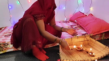 Preview 1 of Vixen Com Xxx 4k - Dipawali special day fucking with boyfriend bhabhi Indian village beautiful really hot Sex