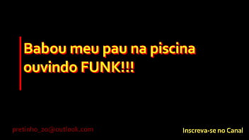 Preview 1 of Xxx Aunty Videos In All India - Babou meu pau na piscina ouvindo FUNK