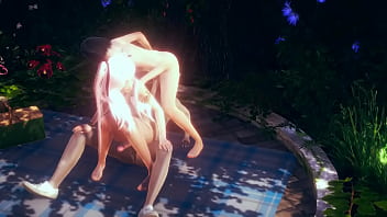 Preview 3 of Couple Out Door Sex - Two Sexy Hentai - woman having sex in a threesome - Japanese Asian Manga Anime Film Game Porn