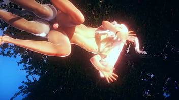 Preview 1 of Couple Out Door Sex - Two Sexy Hentai - woman having sex in a threesome - Japanese Asian Manga Anime Film Game Porn