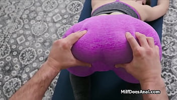 Preview 2 of Invate Frends - Balls deep anal after Yoga session