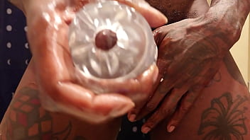 Preview 2 of Rci Zn - Hallelujah Johnson Masturbating with Quick Shot Fleshlight and Cumshot