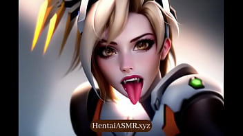 Preview 1 of Hard Kiss On Pussy - Mercy Ahegao Compilation Visual Journey