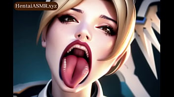 Preview 4 of Hard Kiss On Pussy - Mercy Ahegao Compilation Visual Journey