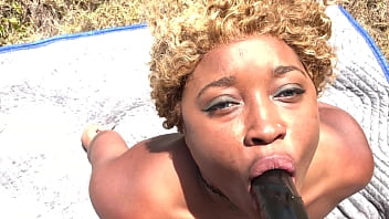 Preview 4 of No Cloths - Strapon Lesbian Beach Fucking Nina Rivera vs Porsha Carrera