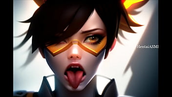Preview 2 of Geil Hure - Tracer Ahegao Compilation