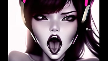 Preview 4 of Hd Video Xxxcom - D.Va Awaits Cum Tributes Ahegao Face Compilation