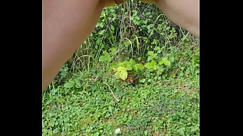 Preview 2 of Sunny Xxx Boob - Pissing in the woods