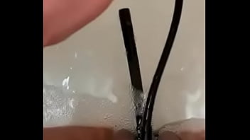 Preview 3 of Animalsexvideo - Stretching pussy in bath tube