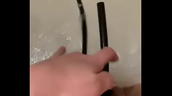 Preview 1 of Animalsexvideo - Stretching pussy in bath tube