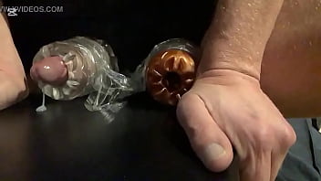 Preview 4 of Mom Seelping Son Sexual - Cumshots in slowmotion. Lots of cum