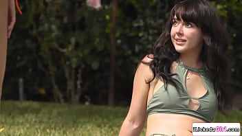 Preview 1 of Busty Solo Mom - Lesbian wife facesits brunette neighbor