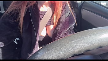 Preview 1 of Indian Telugu Sex Vidos - Sexy Car Ride with Hot Horny Milf Artemisia Love flashing her juicy boobs