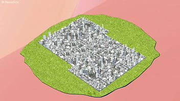 Preview 1 of Pied Mom - Micro Citys (Giantess/SizeFetish,  Sfx,  Masturbation,  Unaware) [MMD]