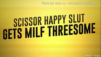 Preview 3 of Xxx Bour Mi Ballwala Sariwali - Scissor Happy Slut Gets MILF Threesome - Natasha Nice,  Kaiia Eve / Brazzers  / stream full from www.zzfull.com/happy