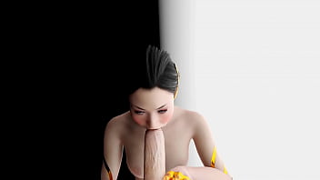 Preview 4 of Katrina Kaf Xxx Video - Hanako Arasaka from Cyberpunk 2077 Handjob and Blowjob!
