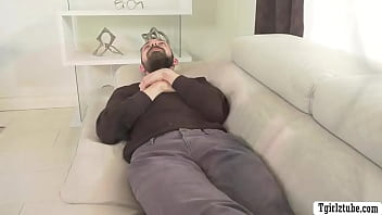 Preview 1 of Pis In Ay - TS psychiatrist ass fucked by her patient