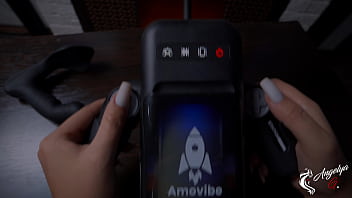 Preview 1 of Small Sex Aunti Boy - sex toy - Amovibe,  gamepad jerking off cock and anal-vaginal mastrubator - AnGelya.G