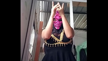 Preview 3 of Mom And Son Xx Friends Fuking Xx - SHE IS THE BITCH OF THE HOUSE!! STEPSIST SEDUCES ME WITH A SEXY MASK AND AN ARABIC DANCE IN THE TOOPLES STYLE. REAL HOMEMADE PORN OF HOT BRUNETTE.