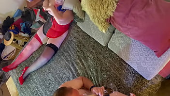 Preview 1 of Lisa Mom Sex Son - Harley Quinn head