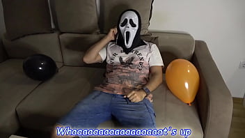 Preview 1 of Arabic Uae Com - Halloween Horror Porn Movie - Vampire Anna and Oral Creampie Orgy with 3 Guys