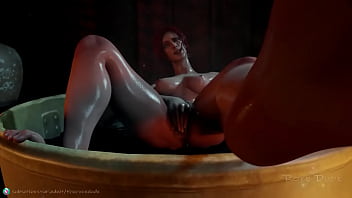 Preview 3 of Igland Xxxx Video - Triss enjoying her bath and her pussy showing her feet