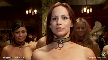 Preview 1 of Mbar Rain - Slaves sucking huge cock at party