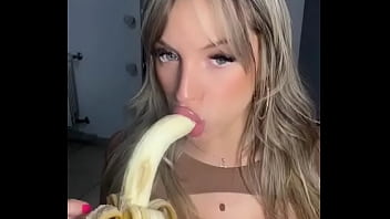 Preview 3 of Anal Teen Ffm Atm - Sexy Latina Eats Banana - TikTok Challenge