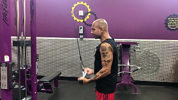 Preview 1 of Spa Hot Fuck - ARM WORKOUT G T S GYM TAN SEX ITALIAN PORN STAR WORKING OUT SO HE CAN FUCK THE BABES BETTER