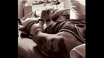 Preview 2 of Sonny Leon Xxxvideo Fucking - Hidden cam of d addy cumming on himself