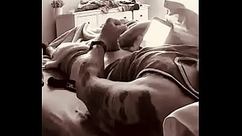 Preview 1 of Sonny Leon Xxxvideo Fucking - Hidden cam of d addy cumming on himself
