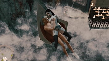 Preview 3 of Call Gills - Sims 4. Halloween 2022. Part 1 - Vampire Desires (Horror and Sensual Version)