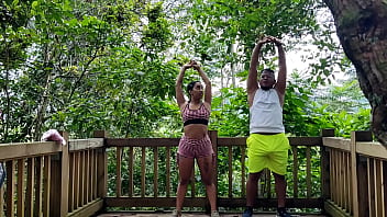 Preview 1 of Punishteeen - Fucking outdoors with my personal coach,  he has a great cock!