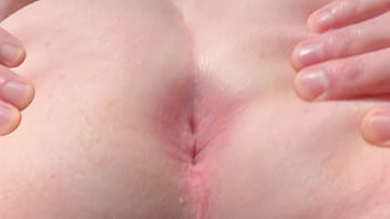 Preview 4 of Pregnant Milk - Ass show and close up anus play