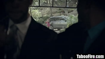 Preview 1 of Ladyboy Shemail Thai Street Fuck - Yuppie bangs a hot teen in front of his office colleagues