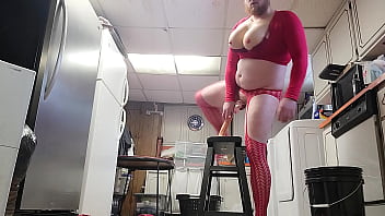 Preview 1 of Sunny Leone Xxxx Video Hd New - bitchboy crossdresses and fucks dildo conitue