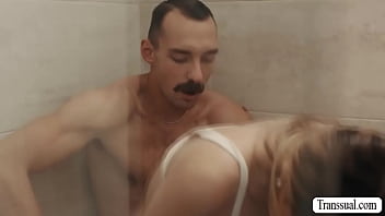 Preview 4 of Mrs Law - MILF caught husband fucking TS babysitter