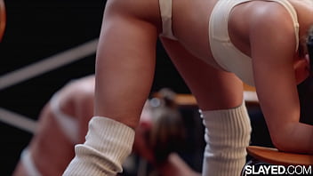 Preview 1 of Teacher Fucked In Horse Style - SLAYED Unbelievably hot ballerinas have 5-girl orgy