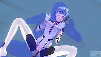 Preview 3 of Belaked Com All - 無修正アニメ　エヴァ　綾波レイ　初体験中出し　有料版相当の高解像版
