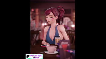 Preview 3 of Lisa Ann Hd Young Guy - D.VA PUBLIC HENTAI STORY ANIMATION 60FPS